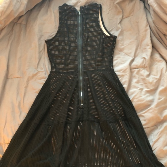 BCBG black mesh dress with nude lining. - Picture 2 of 5